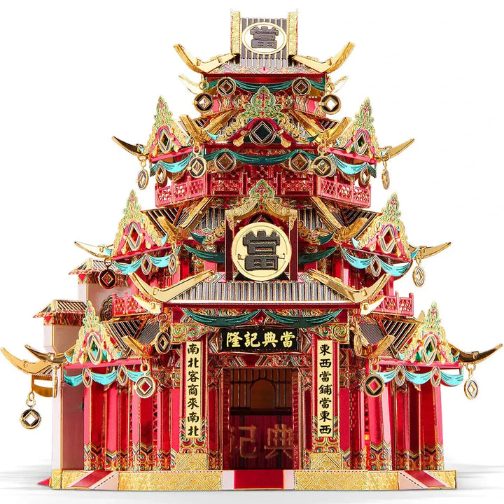 Chinese Buildings Metal Model to assemble