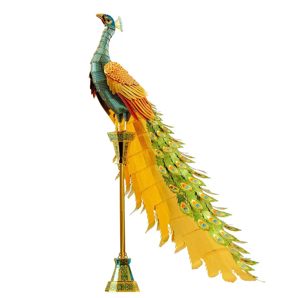 Colorful Peacock 3D Metal Model Kit