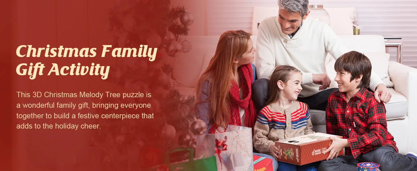 Music Box Christmas Melody Tree - Model to assemble