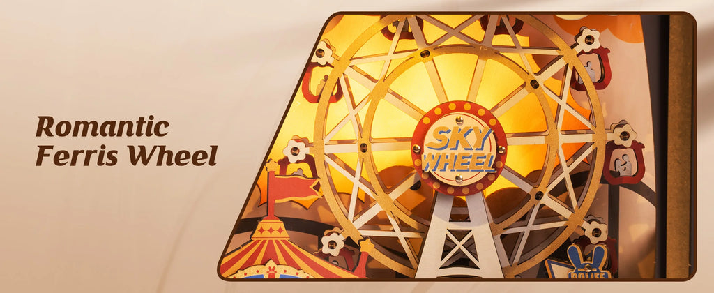 Sakura Dreamy TV Music Box with Light - Model to assemble