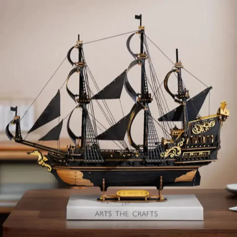 Wooden Three-Rigged Ship Model Kit - Model to assemble