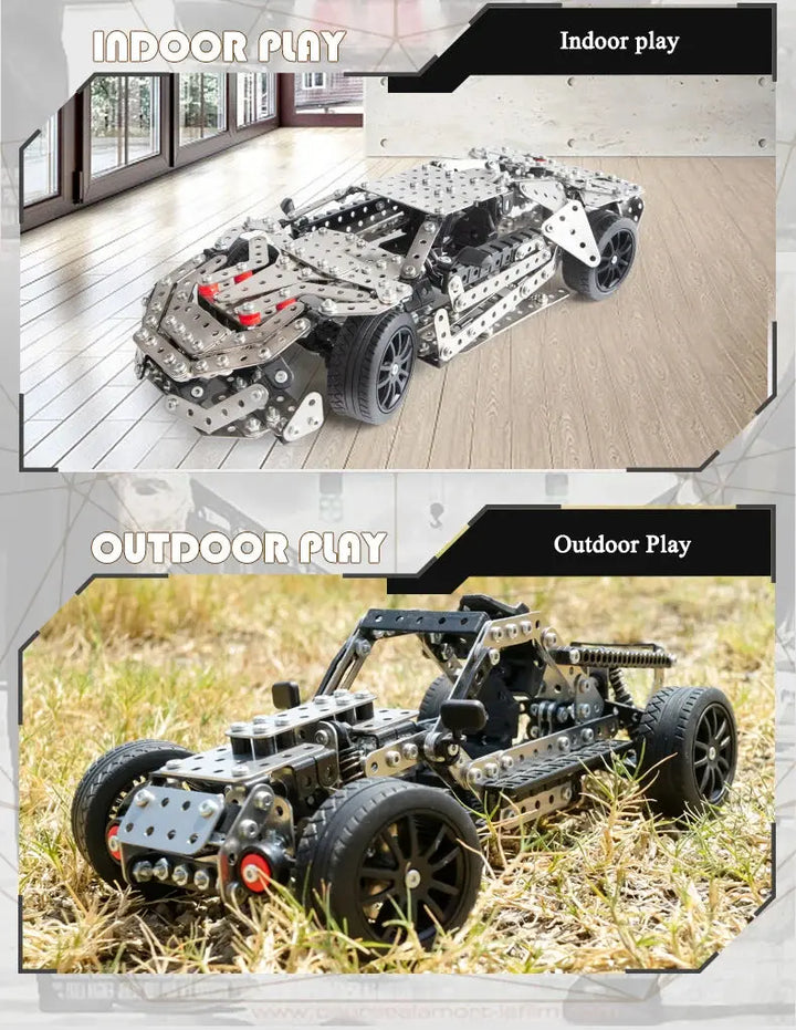 Racing Off-road Vehicle Model Screws And Nuts Disassembly Model to assemble