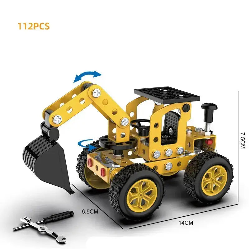 DIY Metal Construction Vehicle Model Kit