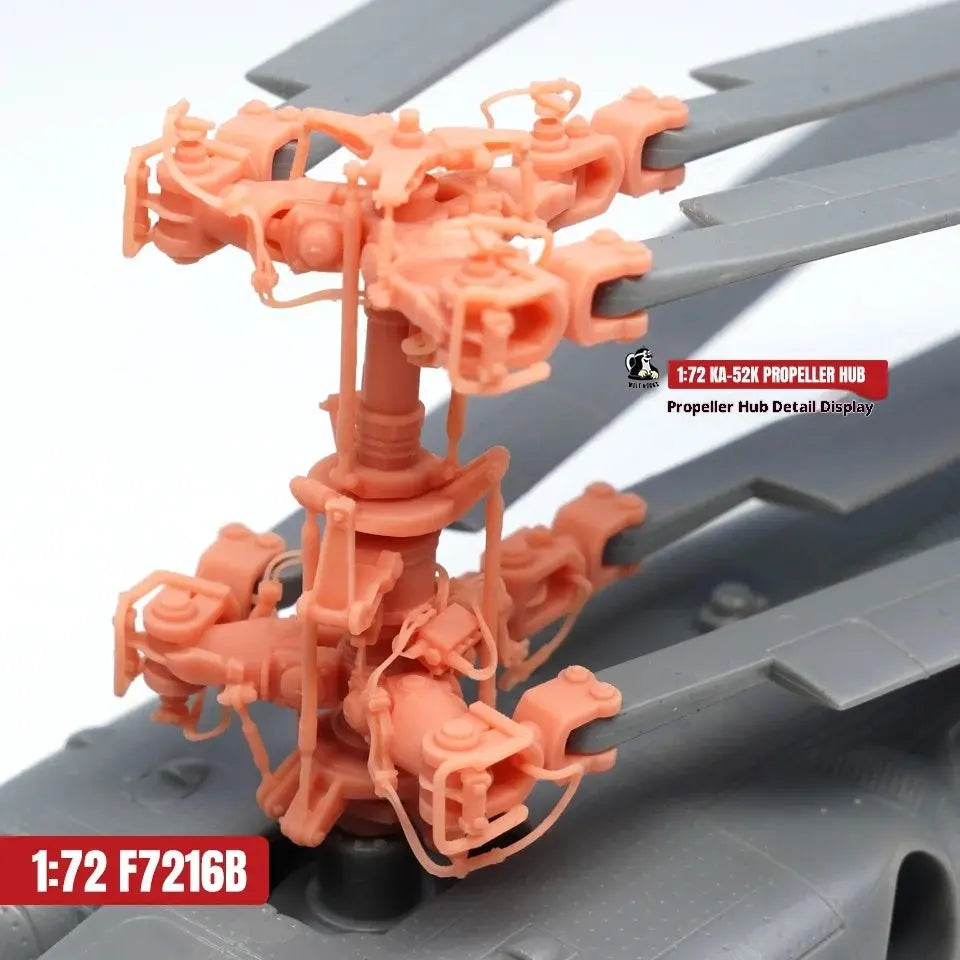 KA-52K Carrier-Based Helicopter Model Kit 1/72 Scale – Russian Military Unassembled Collectible - Model to assemble