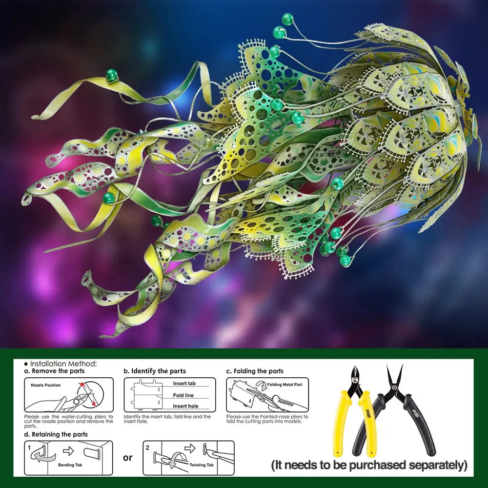Jellyfish Metal Model Kit - Model to assemble