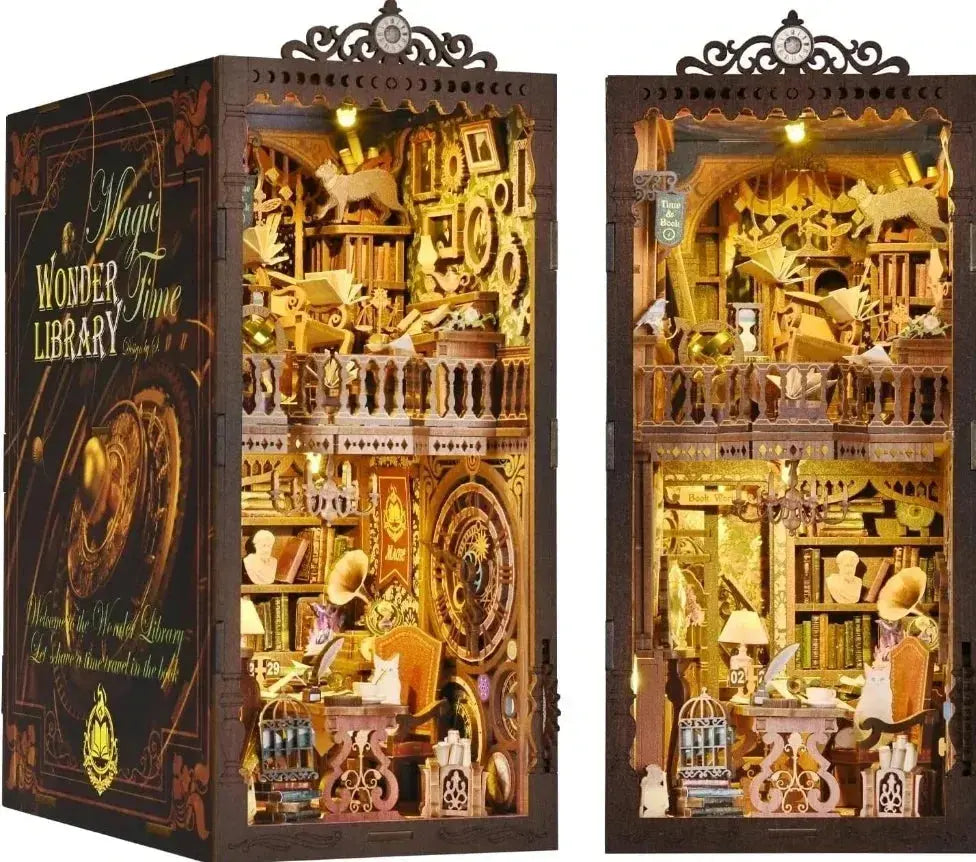 The Master's Dollhouse bookend with LED Light - Model to assemble