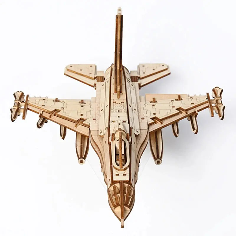 3D Wooden Fighter Jet Model Kit - Model to assemble