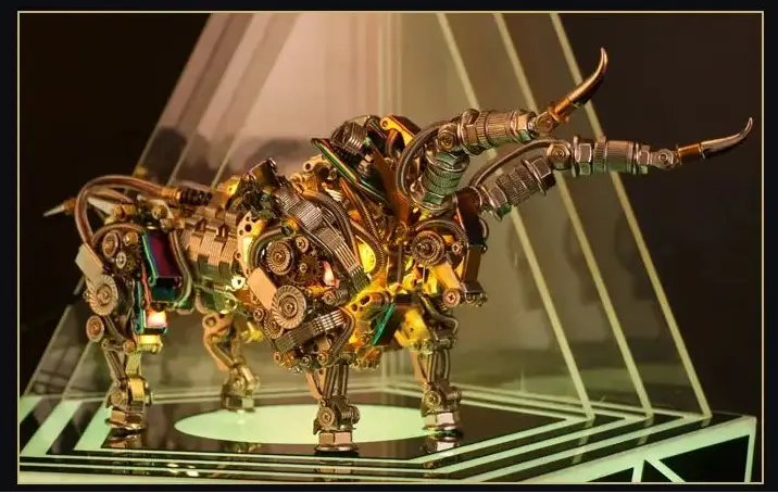 Mechanical animal Bull - Model to assemble