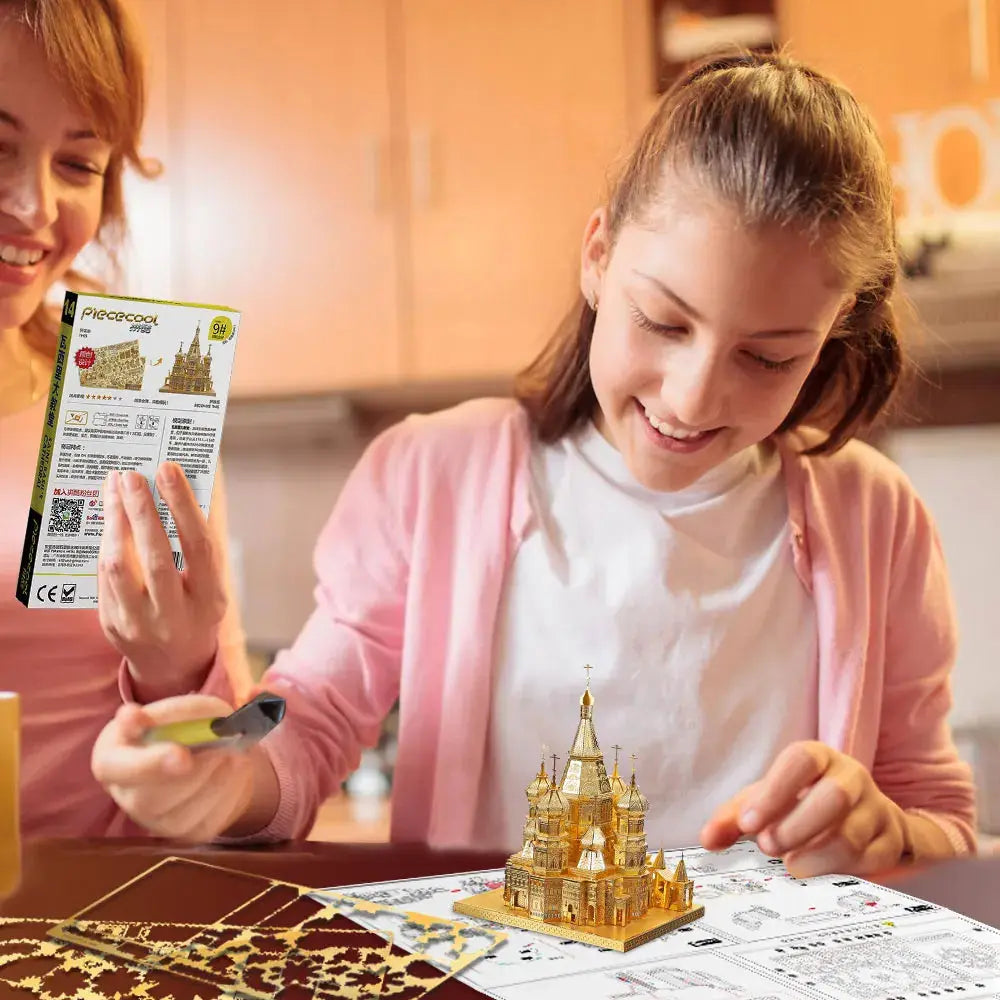 Saint Basil's Cathedral 3D Metal Puzzle - Model to assemble