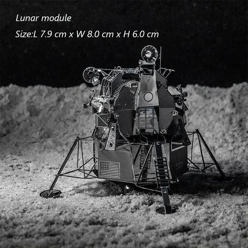 3D Metal Puzzle UFO DIY Handmade Space Exploration Spacecraft Assembly Model Jigsaw Puzzle Toys For Adult Kids Model to assemble