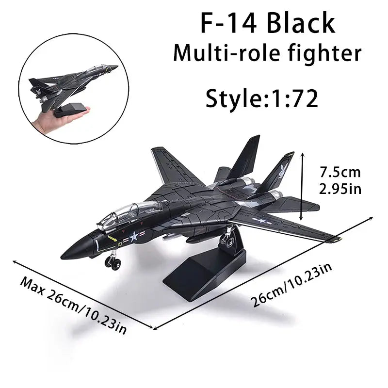 DIY Military Aircraft Model Kit – F14, F35, B2 Bomber & AH64 Helicopter Building Blocks - Model to assemble