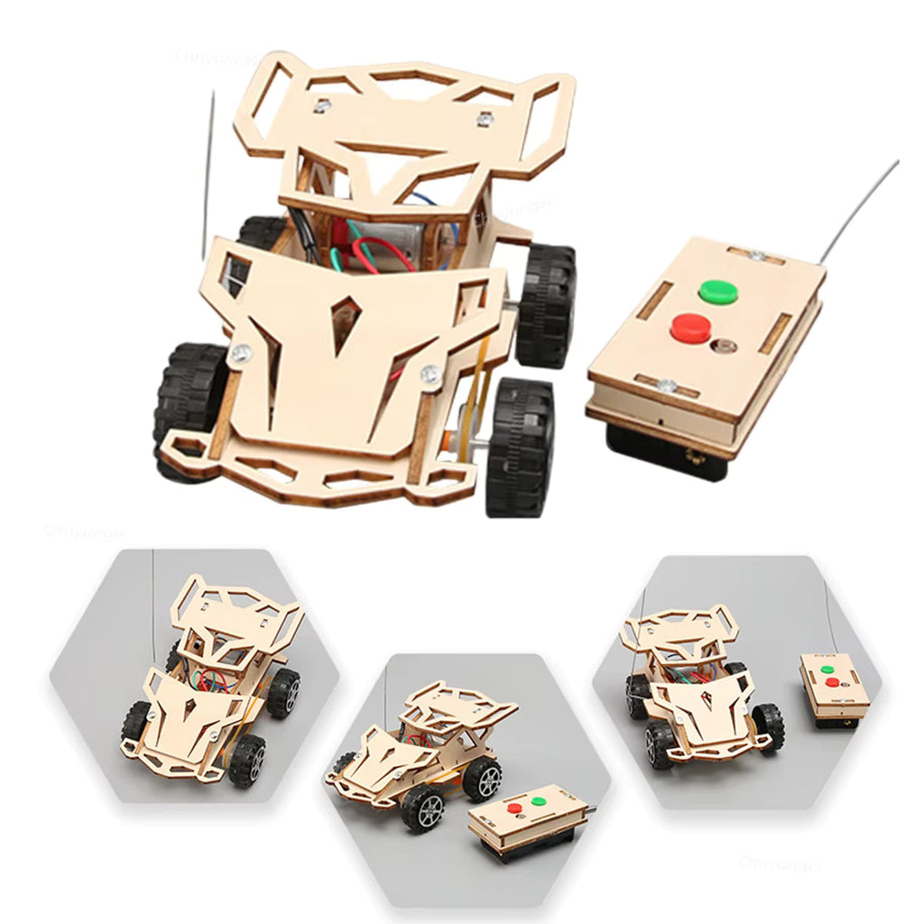 DIY Wooden Remote Control Car Model to assemble