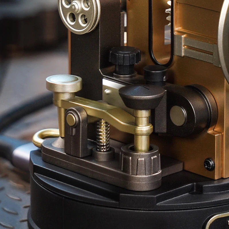 Leonardo Da Vinci's Helicopter Steampunk Mechanical Model with Moving Wing LED Unique - Model to assemble