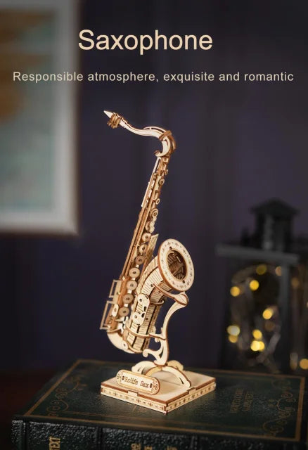 Musical Instruments : Saxophone, Drum, Accordion, Cello - Model to assemble