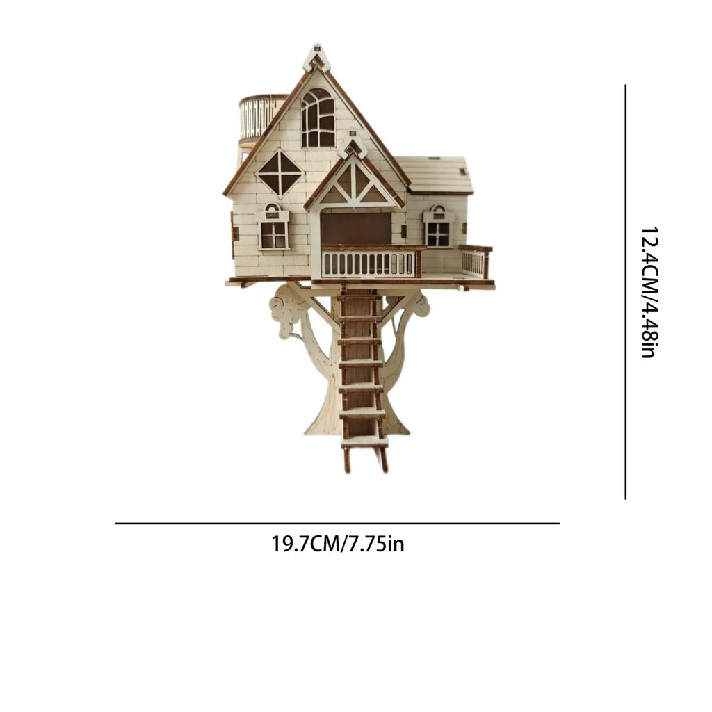 Wooden House 3D Puzzle - Model to assemble
