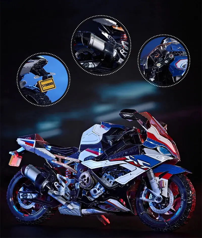 Metal Motorcycle 3D Kits DIY - Model to assemble