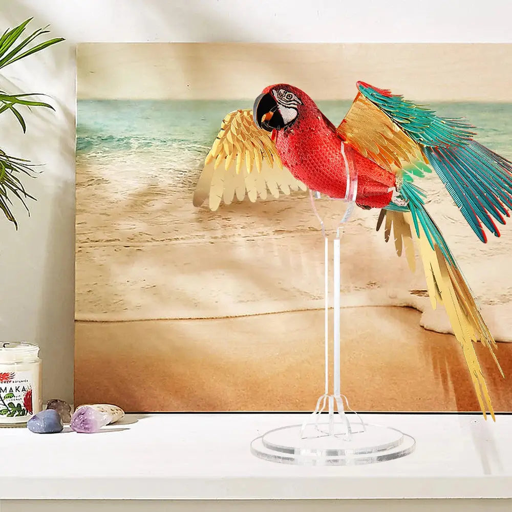 Scarlet Macaw 3D Metal Model Kit
