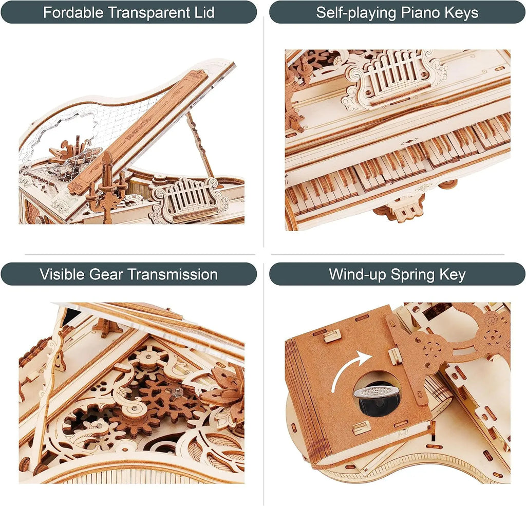Magic Piano Mechanical Musical Instrument - Model to assemble