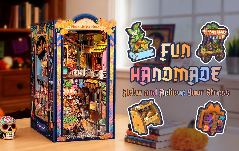 Plaza de los Muertos book nook - Model to assemble