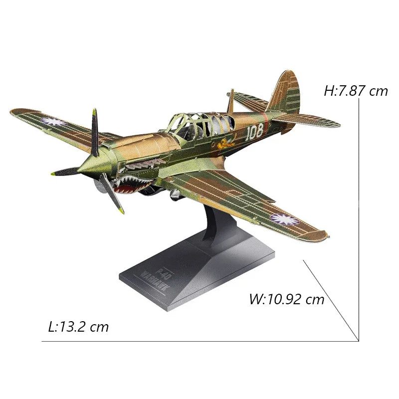 3D Metal Puzzle UFO DIY Handmade Space Exploration Spacecraft Assembly Model Jigsaw Puzzle Toys For Adult Kids Model to assemble