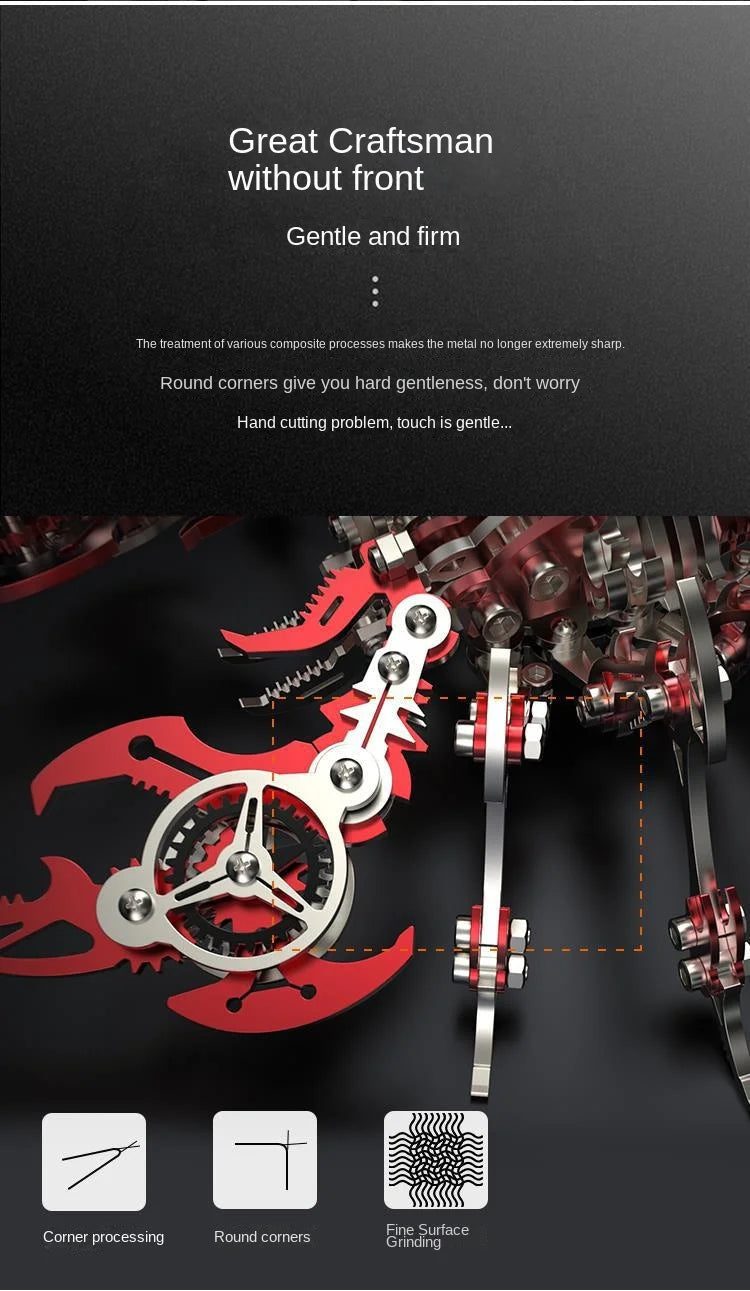 3D Metal Puzzle for Adults, Mechanical Scorpion Insect Model Kit, DIY Metal Building Puzzle Set, Assembly Toy Gift for Men Boys Model to assemble