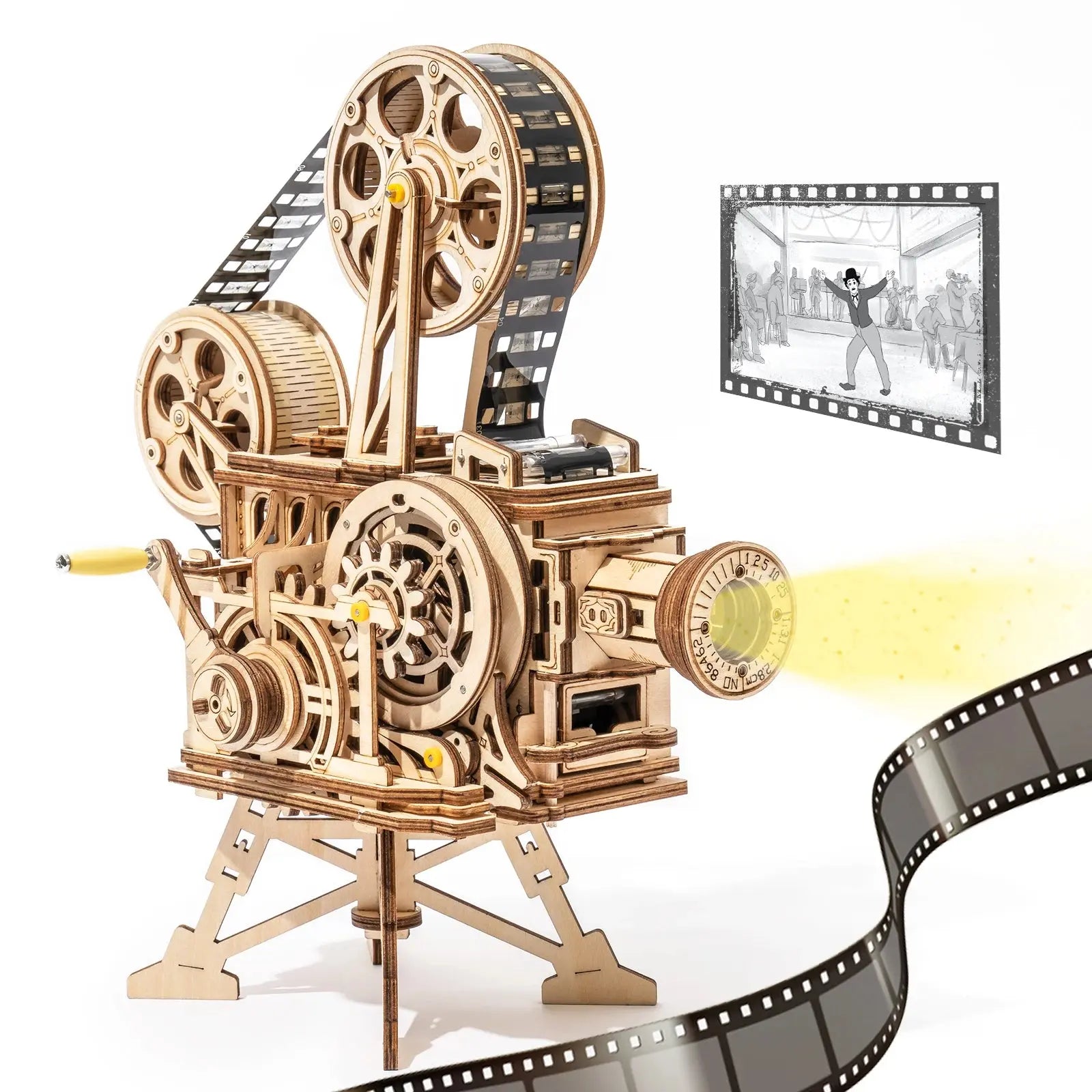Hand Crank Projector Classic Film Vitascope Model to assemble