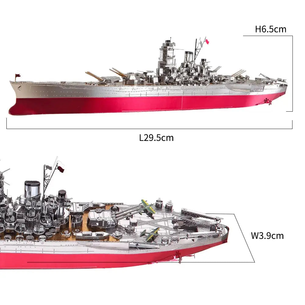 Battleship Yamato 3D Metal Model Kit