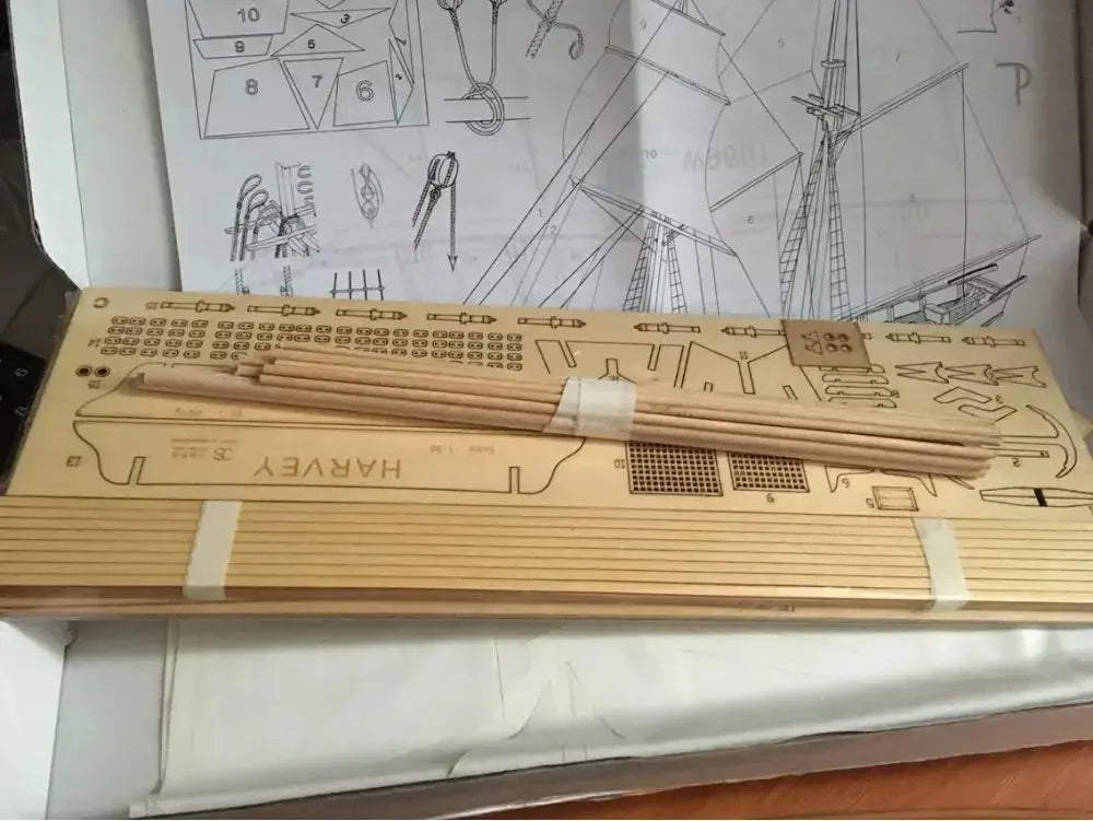 Wooden Assembled Ancient Sailboat Model Kit - Model to assemble