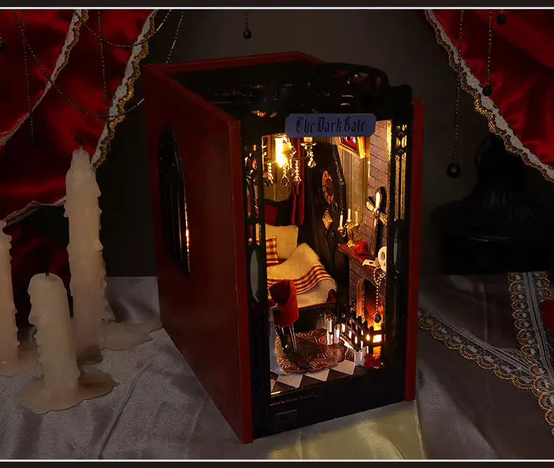 The Dark Gate DIY Book Nook Kit Model to assemble