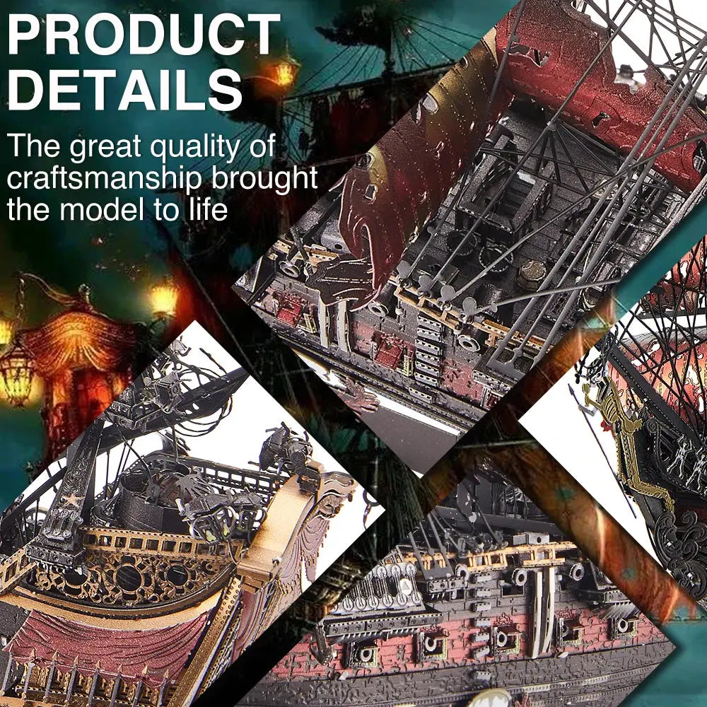 The Queen Anne's Revenge Metal Model to assemble