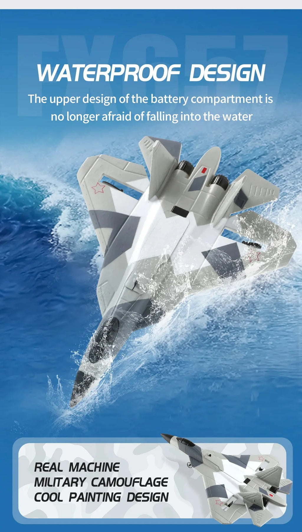 SU-35 RC Fighter Jet Foam Glider – 2.4G Remote Control Fixed Wing Airplane for Kids & Hobbyists - Model to assemble