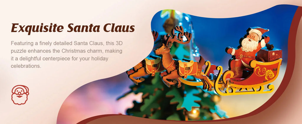 Music Box Christmas Melody Tree - Model to assemble