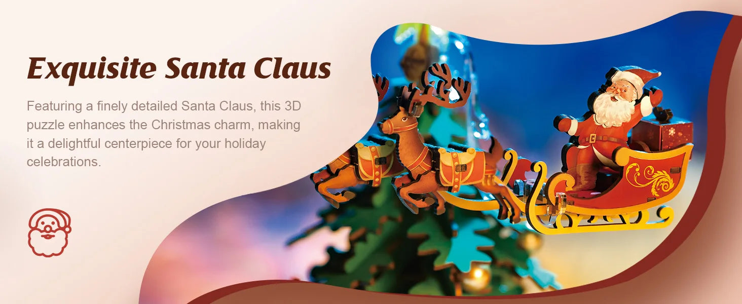 Music Box Christmas Melody Tree - Model to assemble