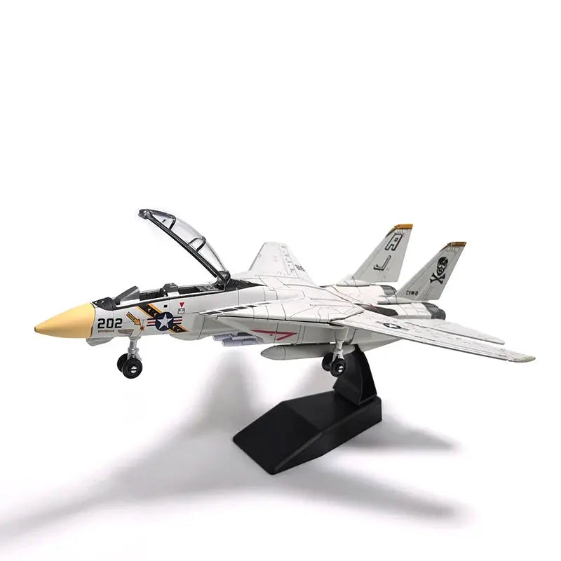 DIY Military Aircraft Model Kit – F14, F35, B2 Bomber & AH64 Helicopter Building Blocks - Model to assemble