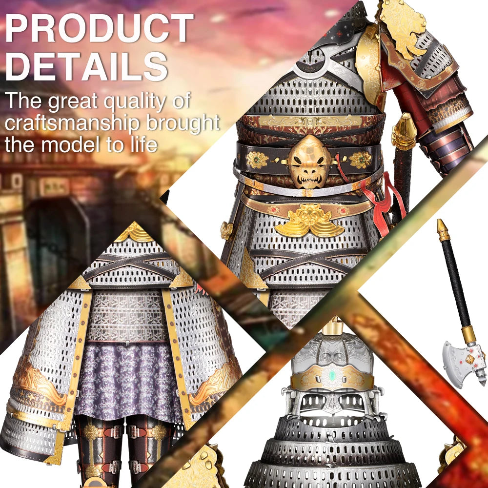 Piececool Model Building Kits a Suit of Armour Kit 3D Metal Puzzles DIY Toys for Adult Jigsaw Collection Birthday Gifts Model to assemble