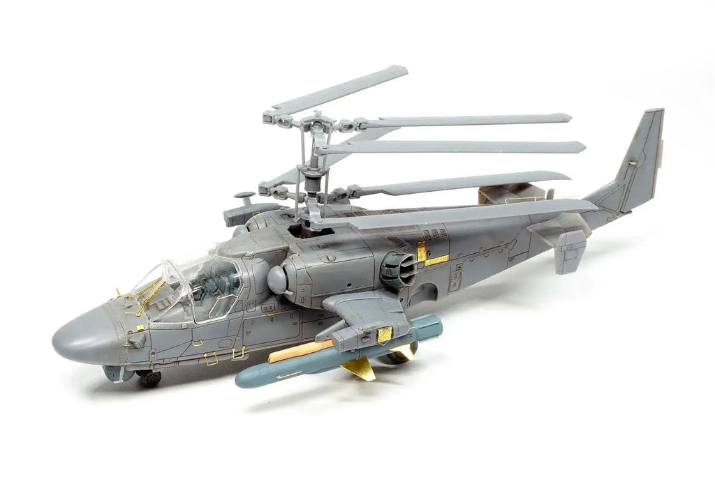 KA-52K Carrier-Based Helicopter Model Kit 1/72 Scale – Russian Military Unassembled Collectible - Model to assemble