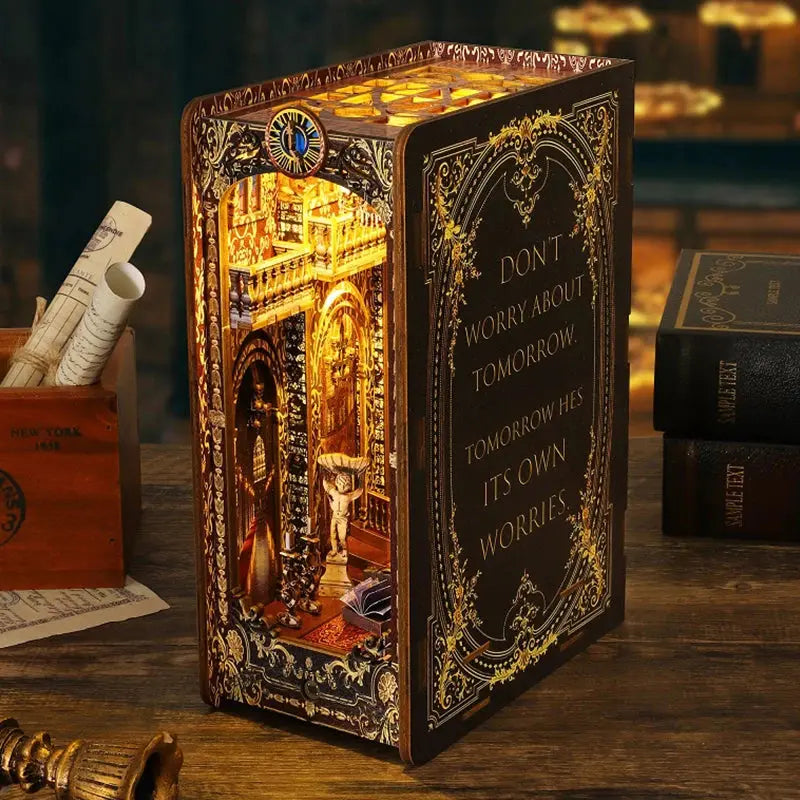 DIY bookend Kits With LED Light - Model to assemble