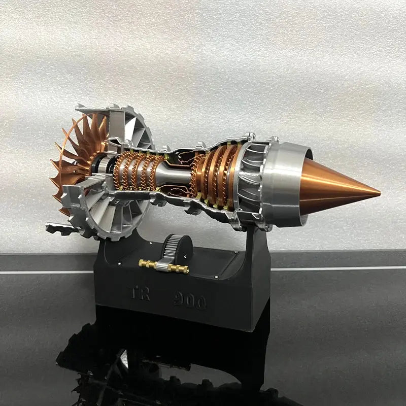 TR900 Turbofan Jet Engine Model Kit – 27cm DIY Electric Assembly Aviation Engine Toy - Model to assemble