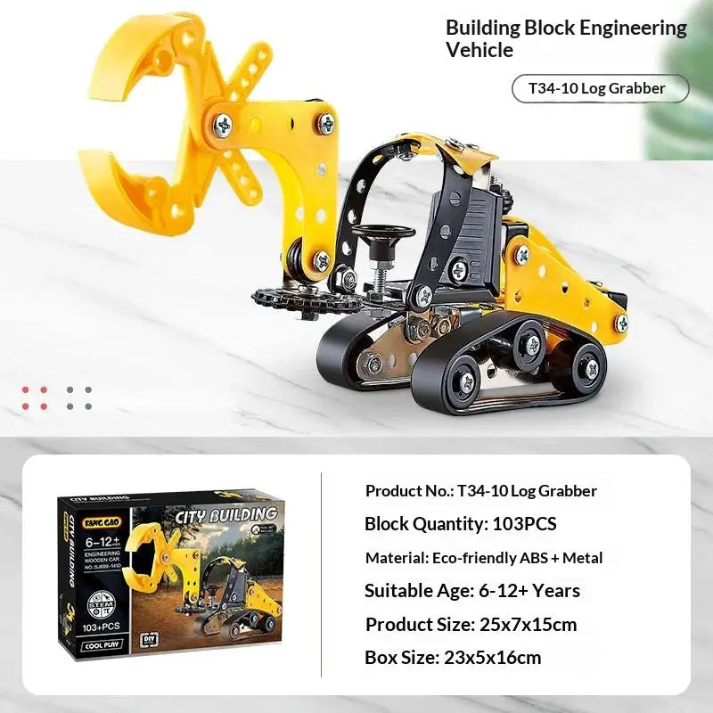 Metal Off-Road Vehicle Building Blocks - Model to assemble