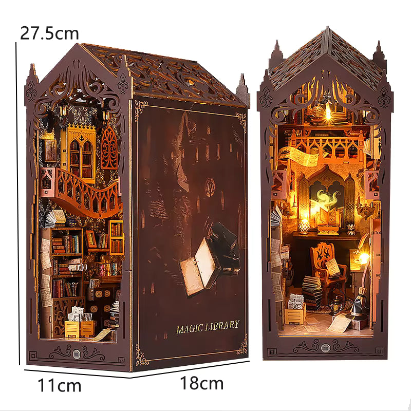 Enchanted Magic Library DIY Book Nook Model to assemble