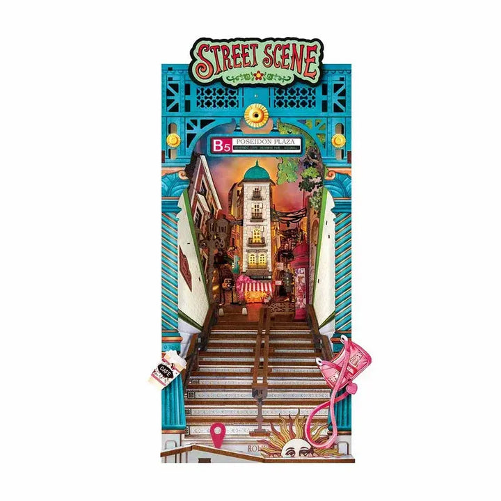 Doll House for Bookshelf - Model to assemble