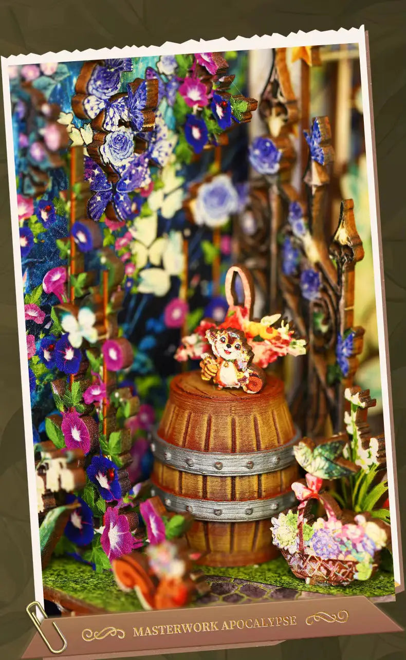Fairy Garden Sanctuary DIY Book Nook Kit Model to assemble