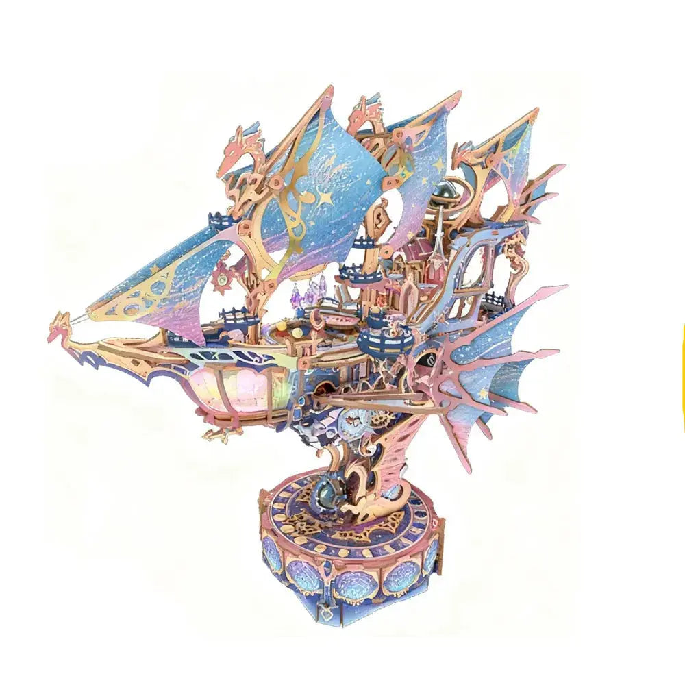 Colorful model ship with detailed design on a white background, featuring text 'Original Model Car Club Store Free shipping'.