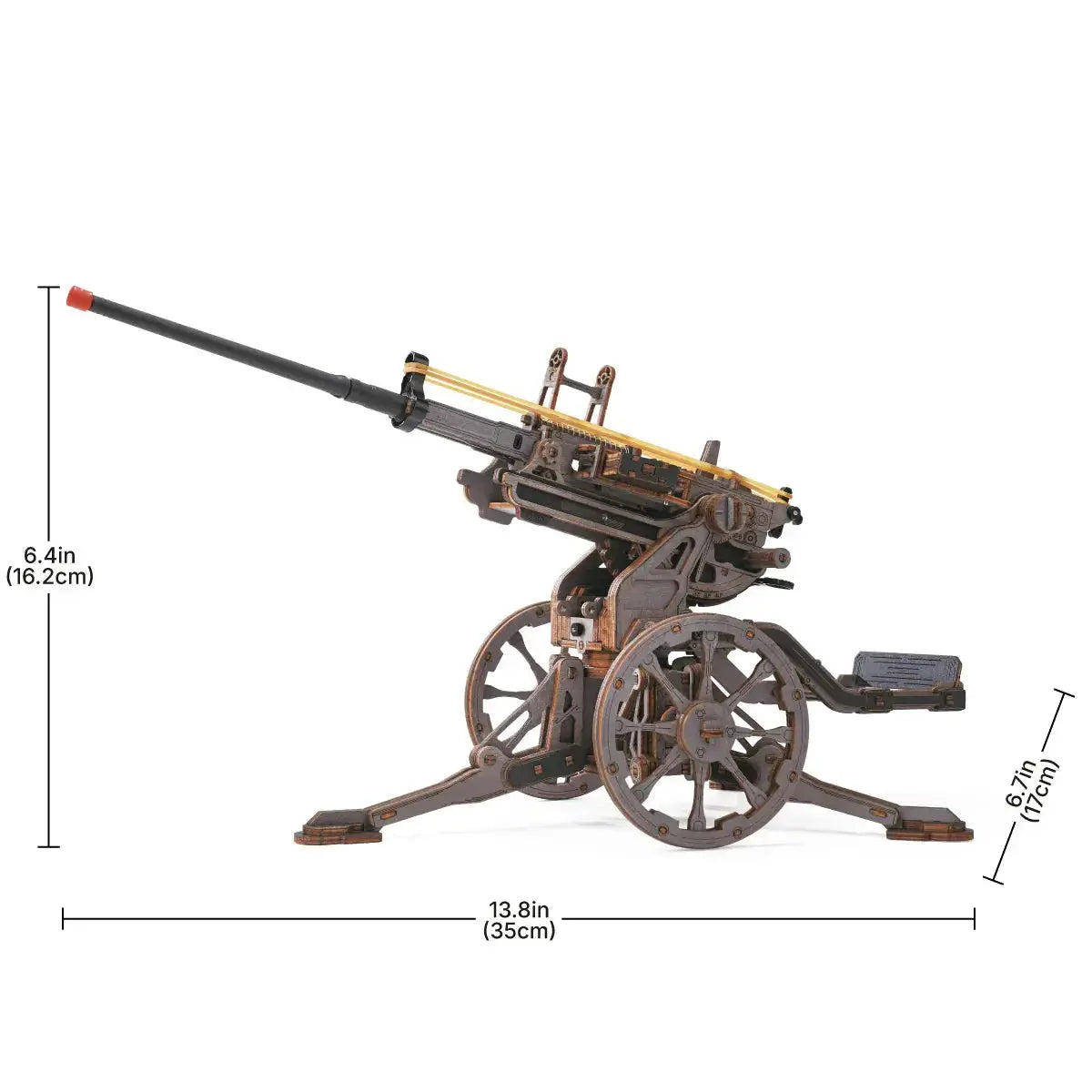 Anti-Aircraft Gun 3D Wooden Puzzle - Model to assemble