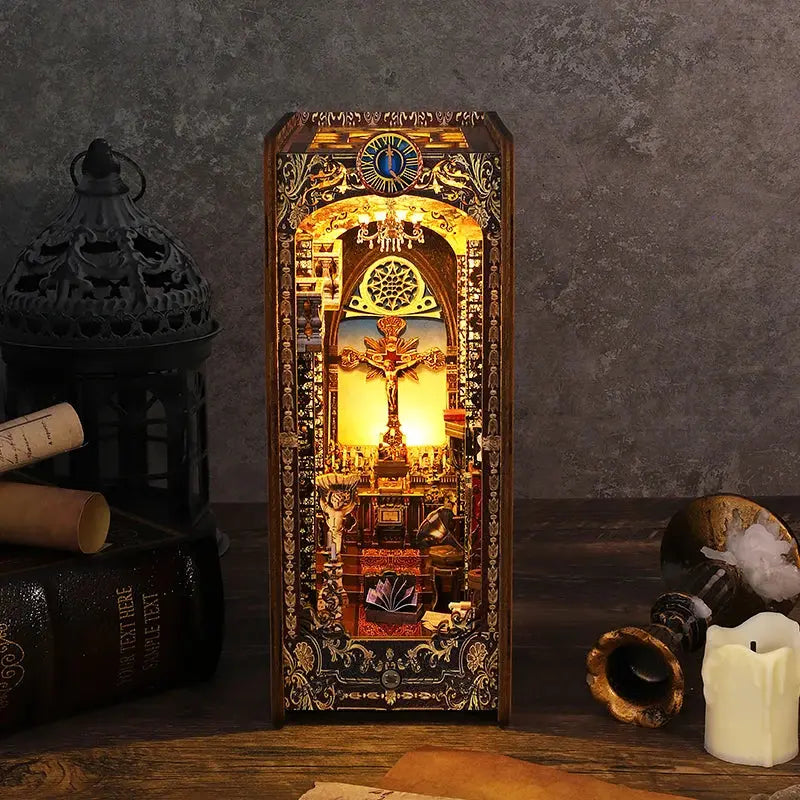 DIY bookend Kits With LED Light - Model to assemble