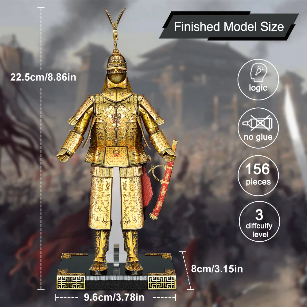 Piececool Model Building Kits a Suit of Armour Kit 3D Metal Puzzles DIY Toys for Adult Jigsaw Collection Birthday Gifts Model to assemble