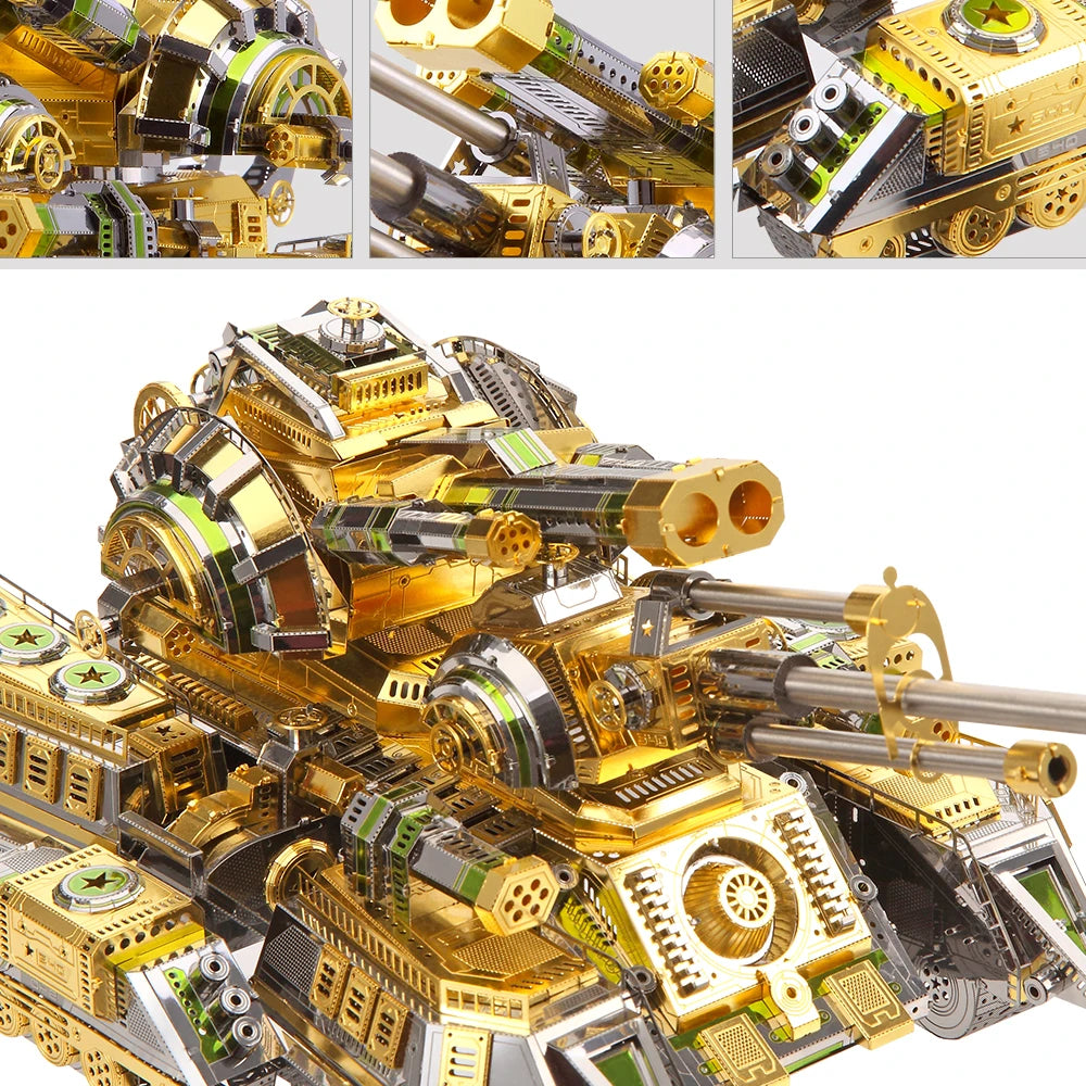 Piececool 3D Metal Puzzle Skynet Spider Superheavy Tank Model Building Kits Assembly DIY Toy for Teens Model to assemble