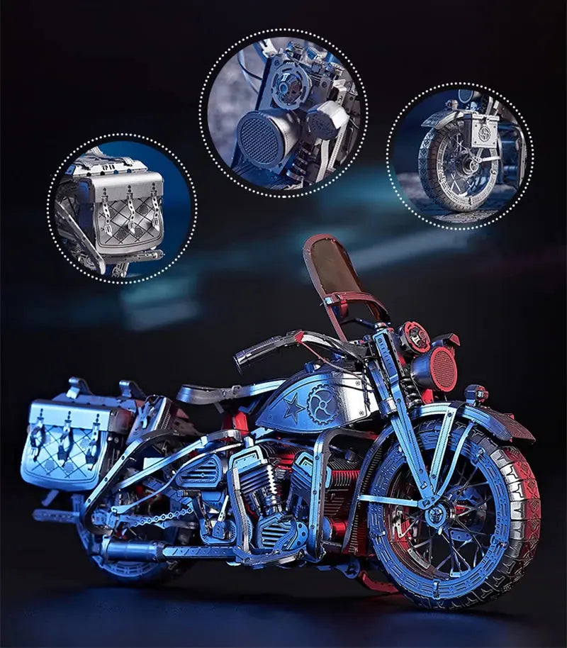 Metal Motorcycle 3D Kits DIY - Model to assemble