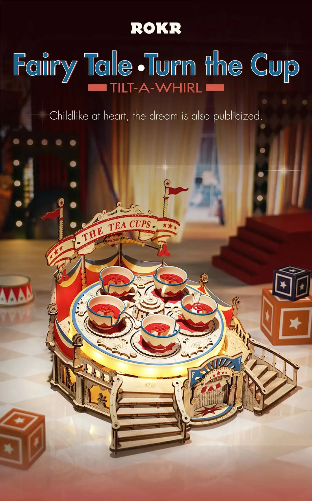 Tilt-A-Whirl The Tea Cup - Model to assemble