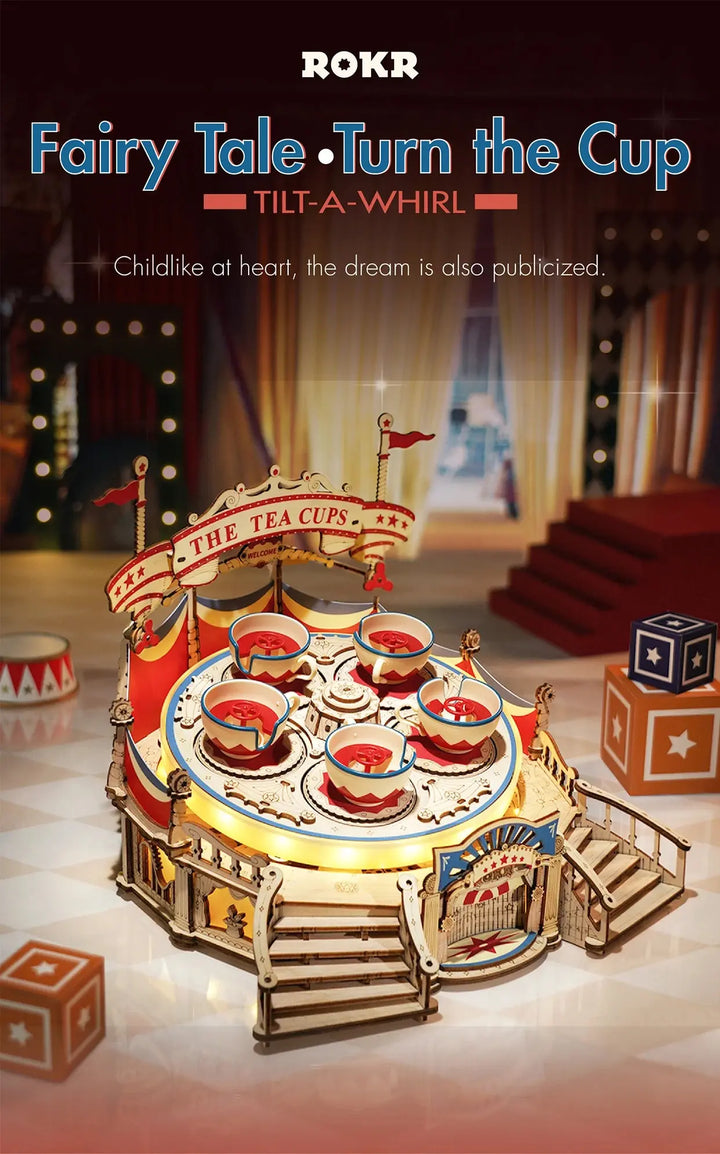 Tilt-A-Whirl The Tea Cup - Model to assemble